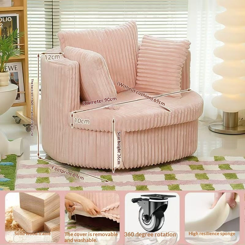 Chaise Canapé ronde pivotante monoplace