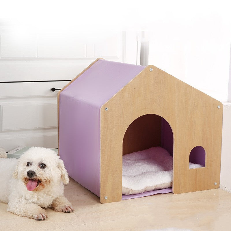 Kennel en bois Quatre saisons Protection universelle de l'environnement Tente en bois massif