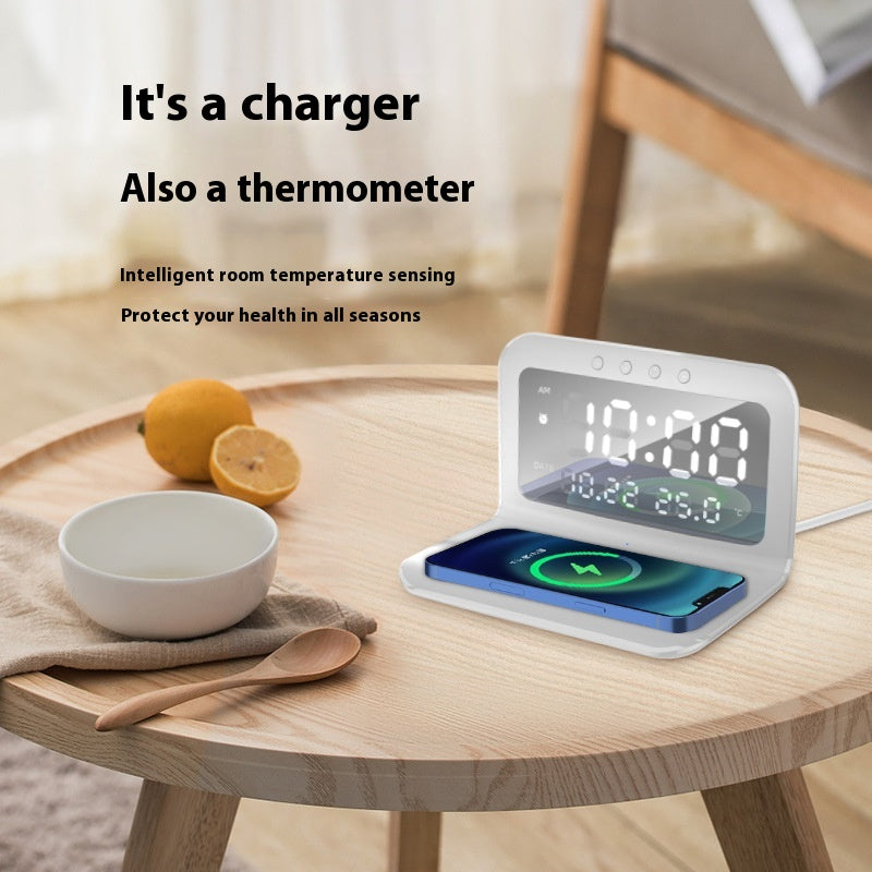 Chargeur sans fil d'horloge amovible portable 15W