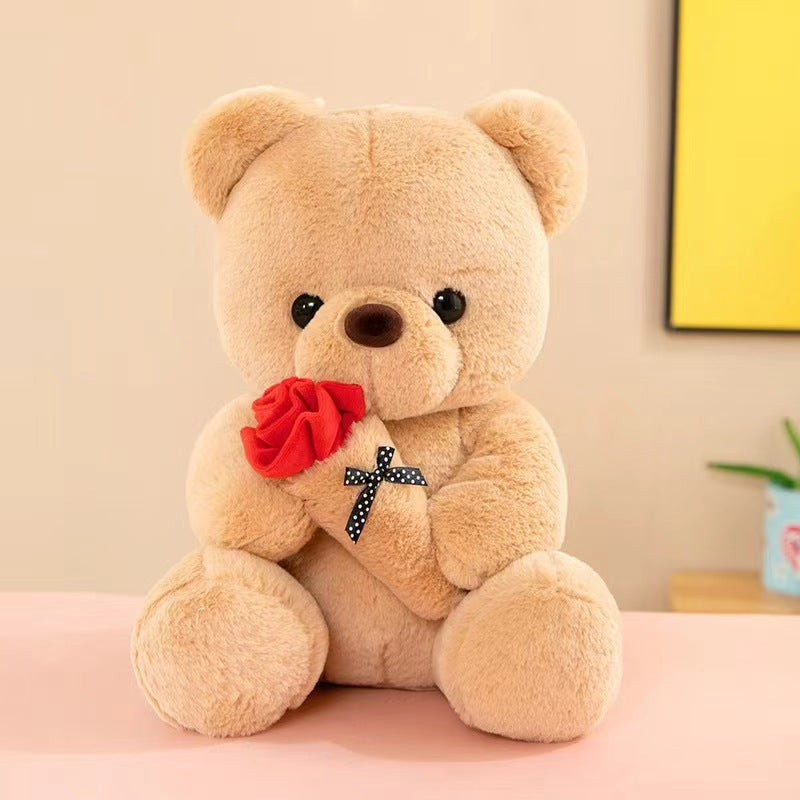 Mignon Rose Petit ours Poupée Huggy Bear Poupée Jouet en peluche pour femmes