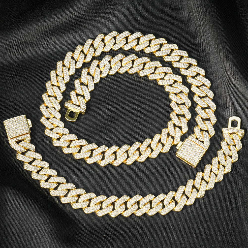 Jeu de montres Hip-Hop EuropeanAmerican 14mm Cuban-Link