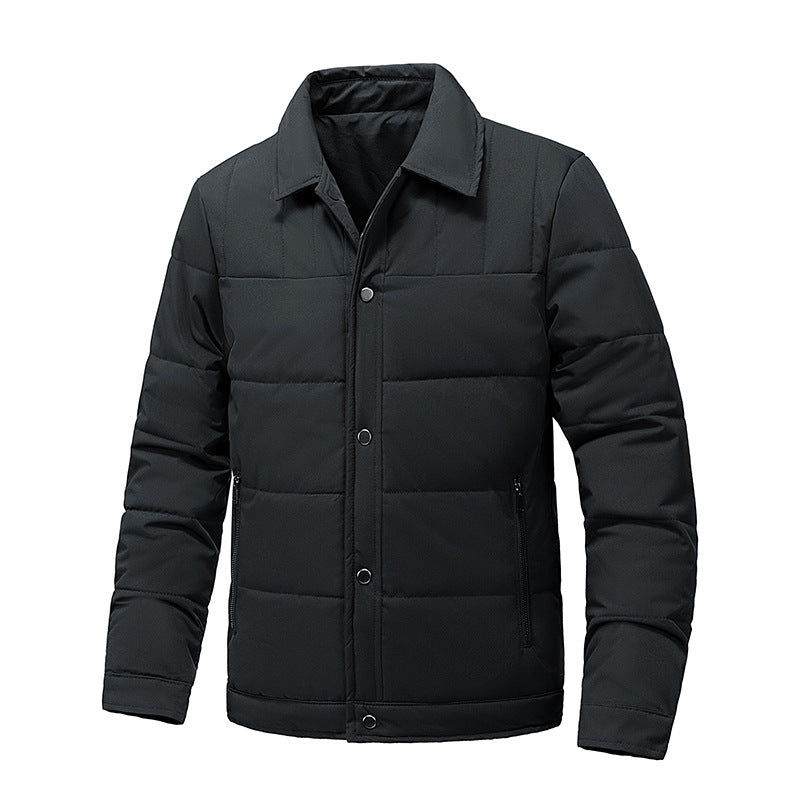 Veste en coton pour homme épais avec Lapel