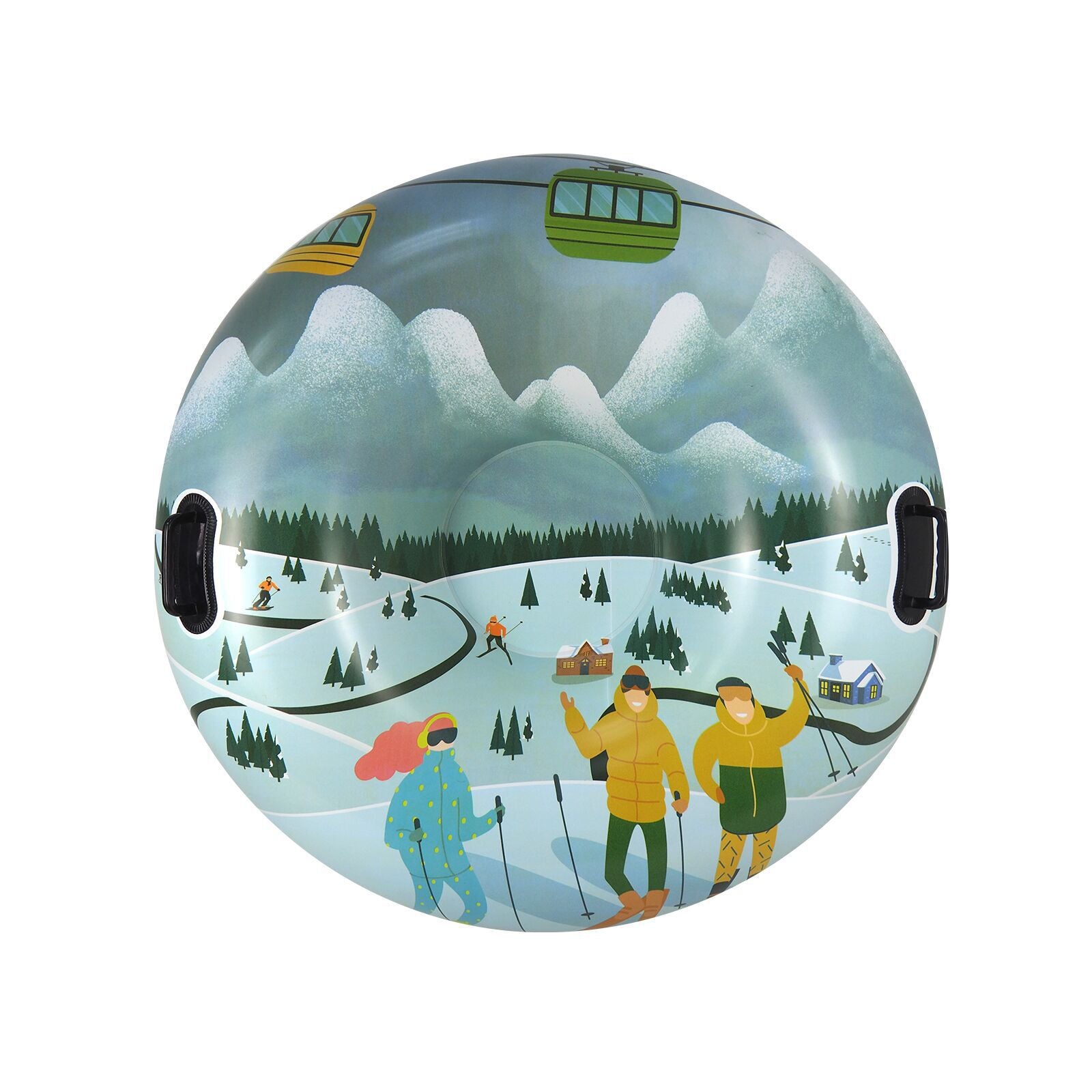 Outdoor Creative Printed PVC anneau de ski d'hiver épais
