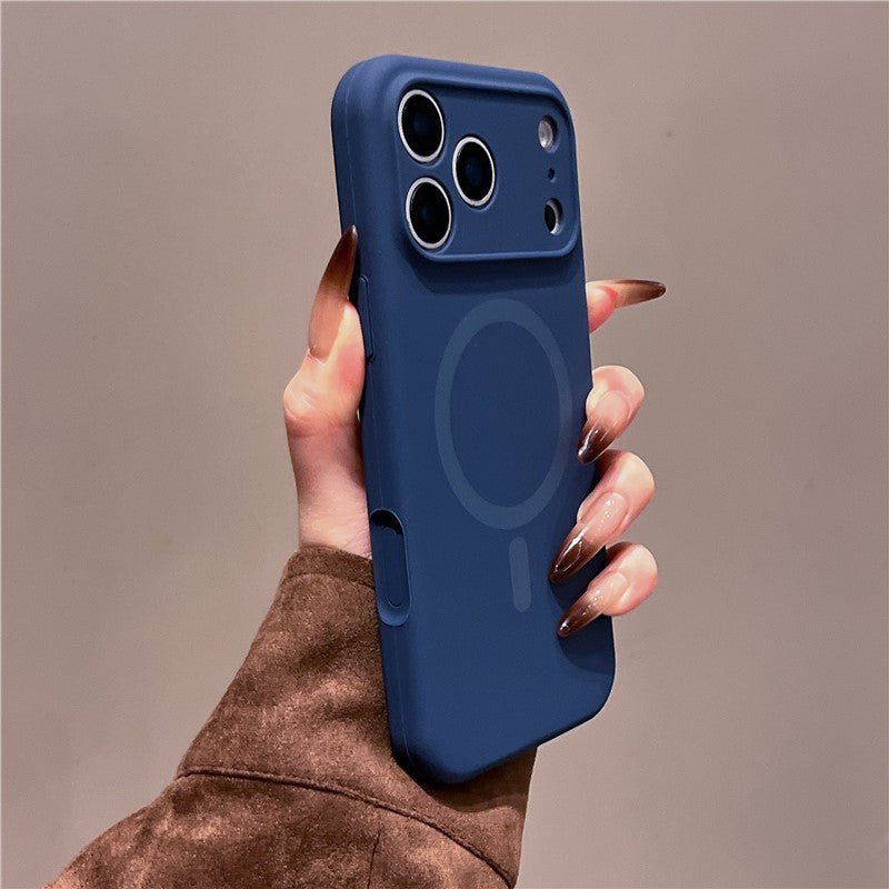 Boîtier de téléphone magnétique en silicone liquide