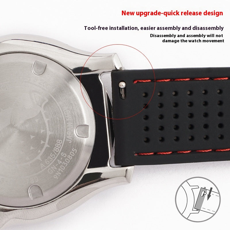 Convient pour la bande de montres avec la sangle de silicone de ligne