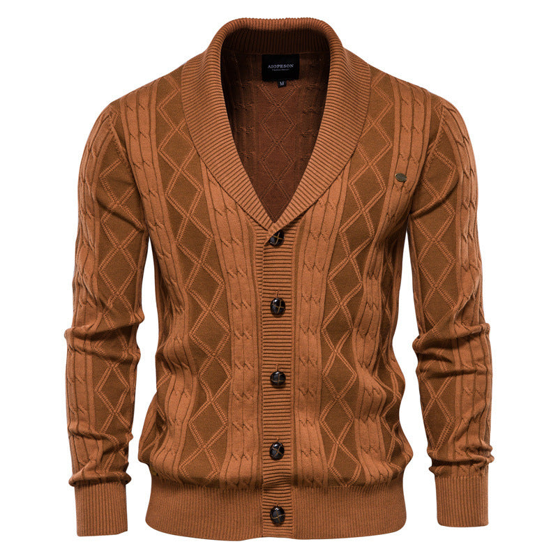 Chandail à manches longues pour homme Cardigan V-Neck