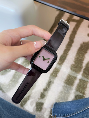 Marron transparent adapté pour Iwatch Watch Strap