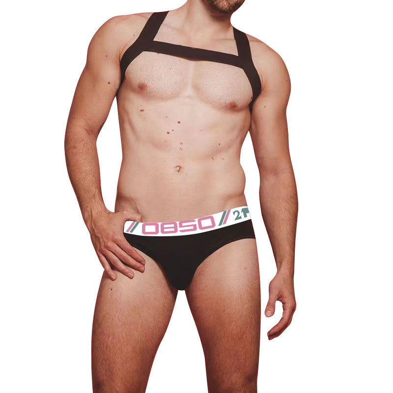 Sous-vêtements en coton pour hommes Sexy Confortable Respirant Solid Couleur Basse Taille Convex