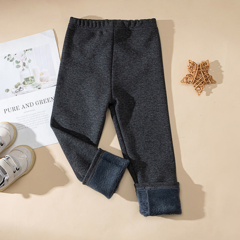 Pantalons d'enfants d'une épaisseur extra-faible doublés de polaire