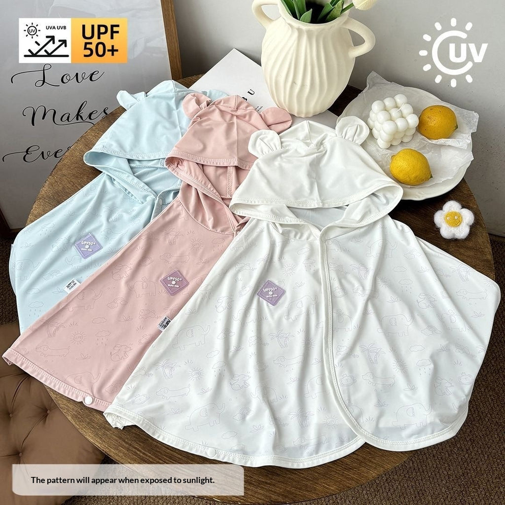 Protection UV changement de couleur Cape Baby Protection solaire