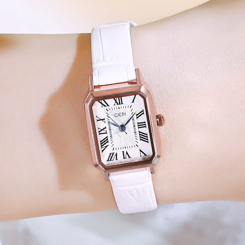 Rétro montre carrée ultra-proof pour femmes
