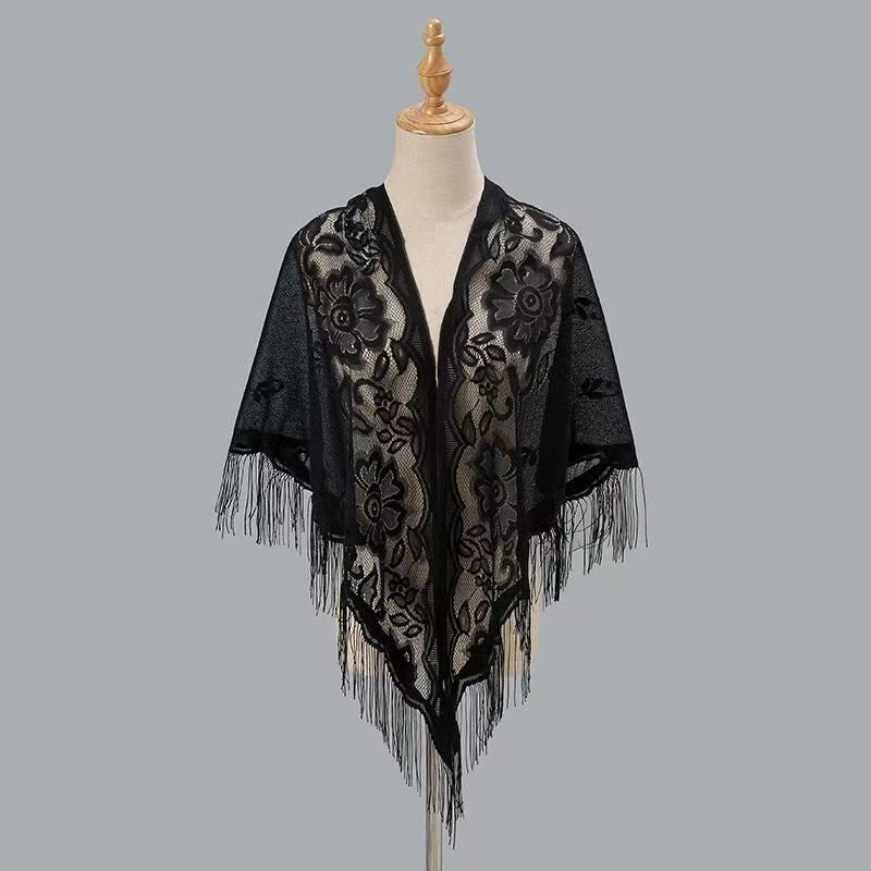 Triangle en dentelle respirante pour femmes avec design floral