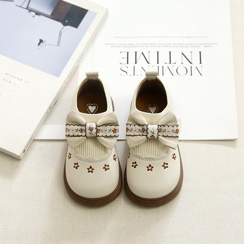 Filles Bow Chaussures plates