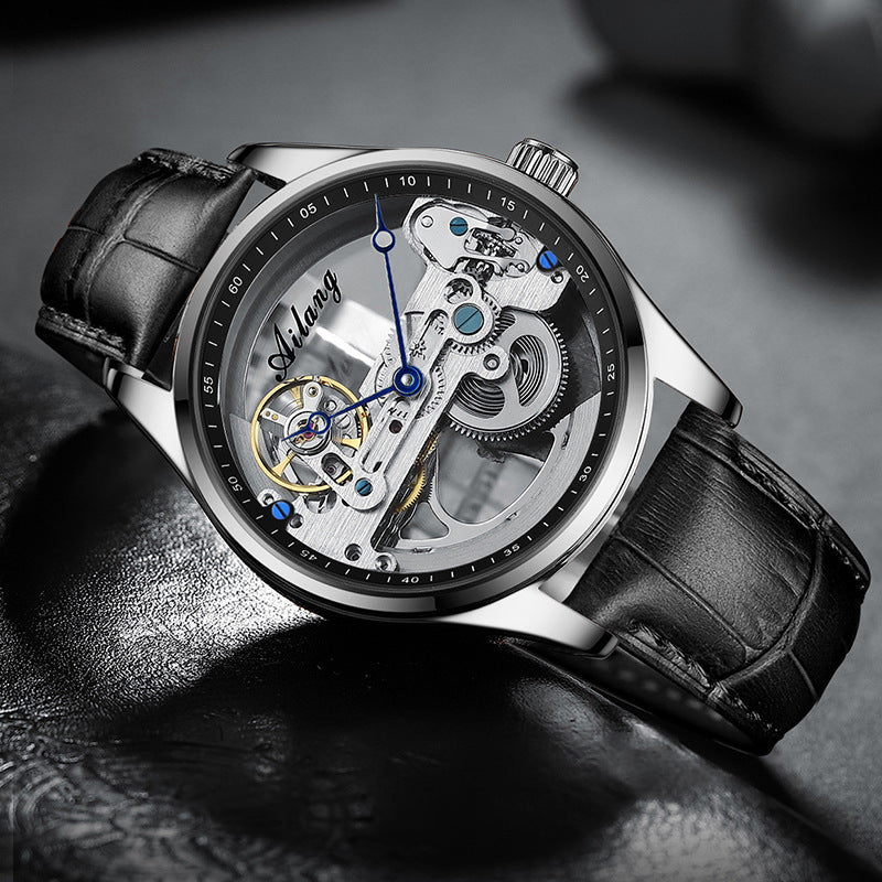 Cheveux de génération automatique de montres mécaniques Hollow
