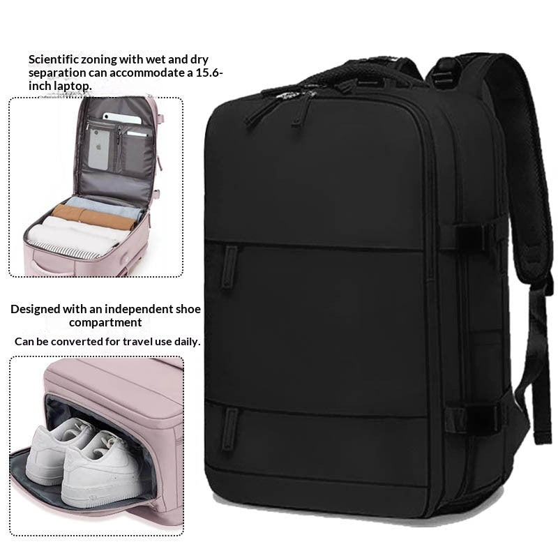 Sac à dos polyvalent pour hommes et femmes de couleur pure