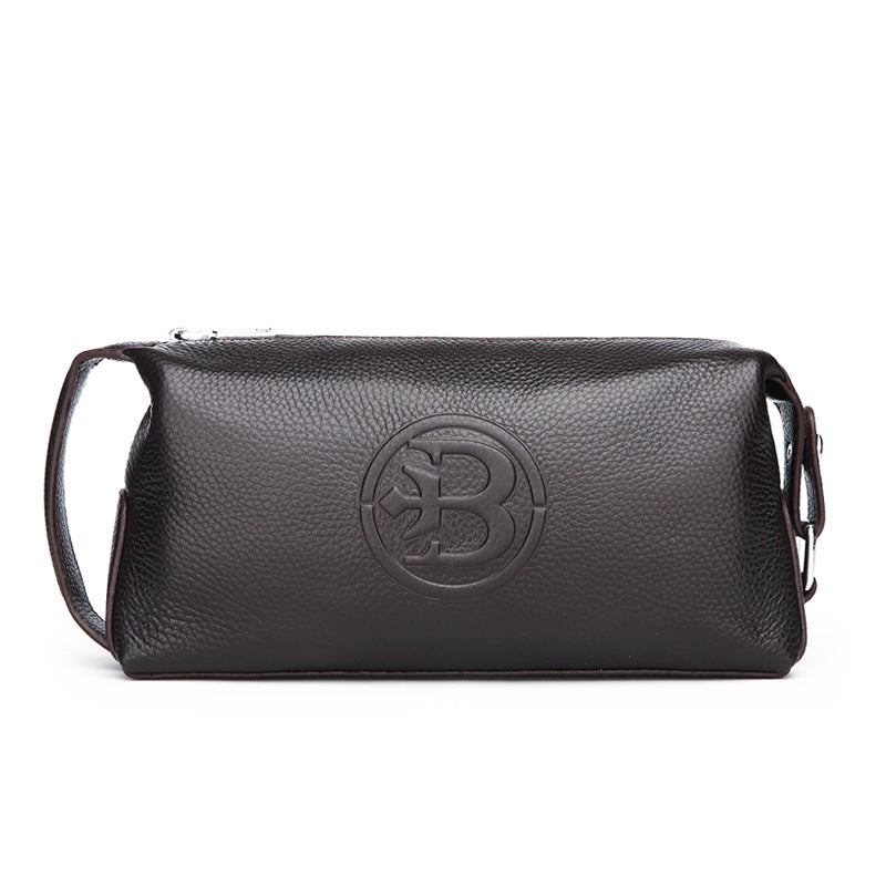 Cowhide sac élégant imperméable en cuir homme sac