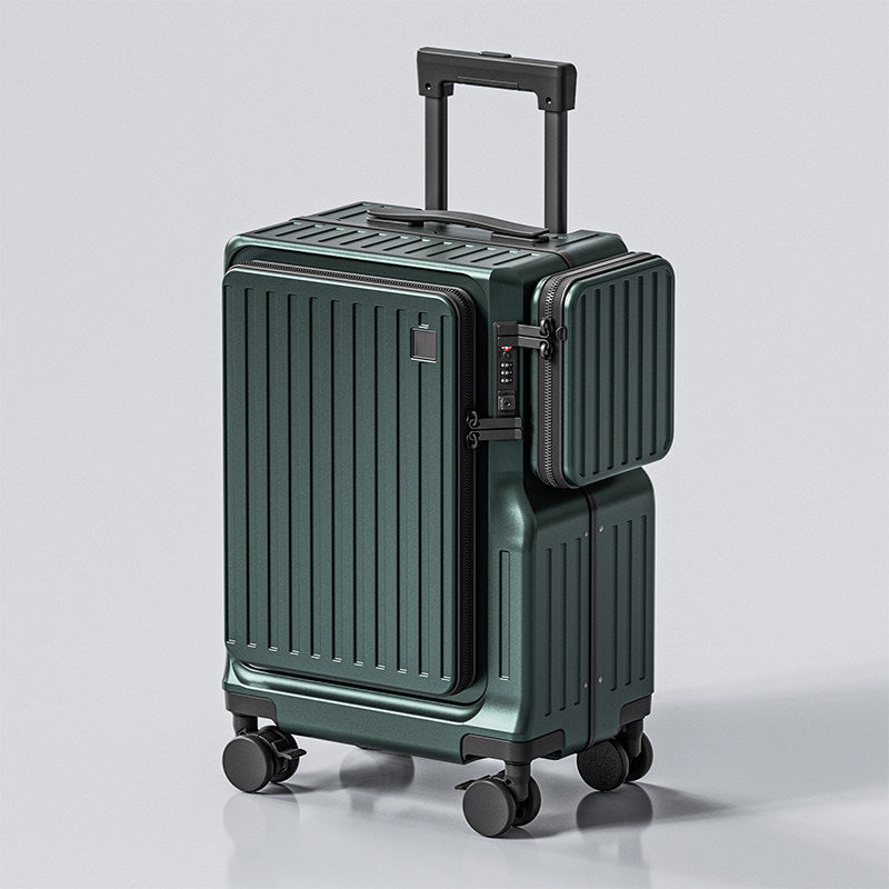 20-inch front-opening carry-on suitcase