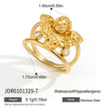 Bague en acier inoxydable de luxe abordable pour les femmes