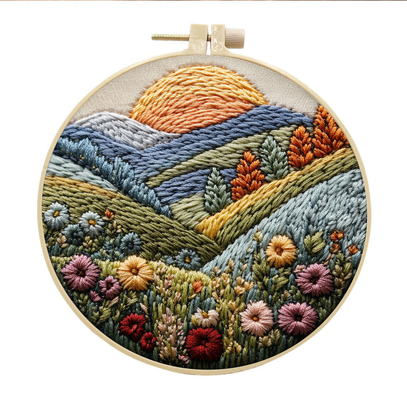 Broderie Diy Cloth Art Matériau Kit
