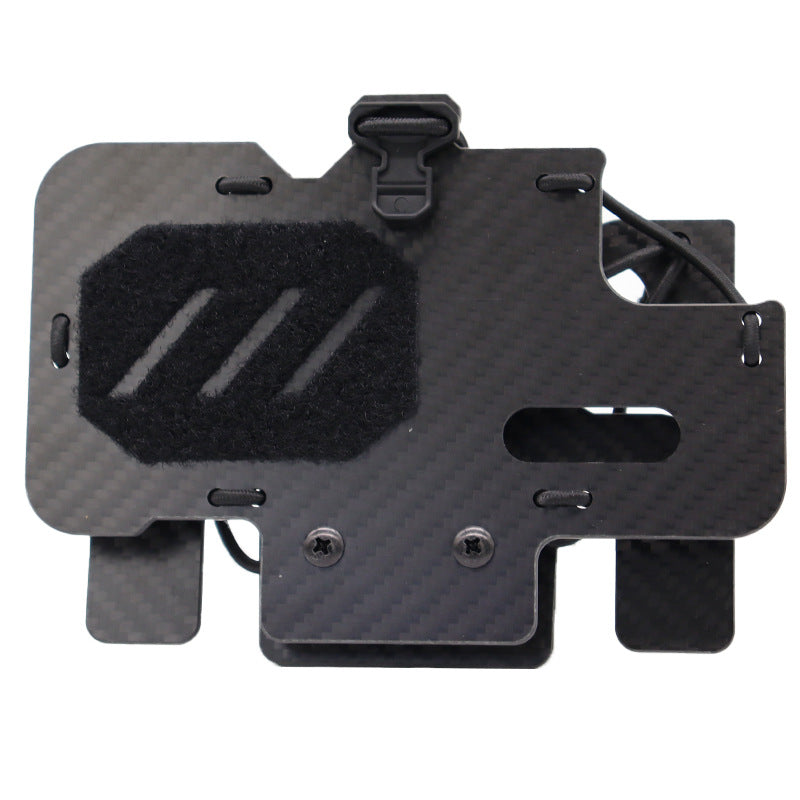 Panneau de navigation pliant en fibre de carbone MOLLE Système monté Tactical Vest Chest Hanger