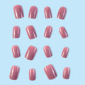 Stickers 24 Petit Nail carré En violet