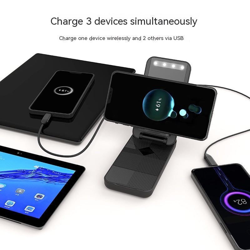 Pliage 5W charge rapide 10000 MA avec miroir léger Power Bank