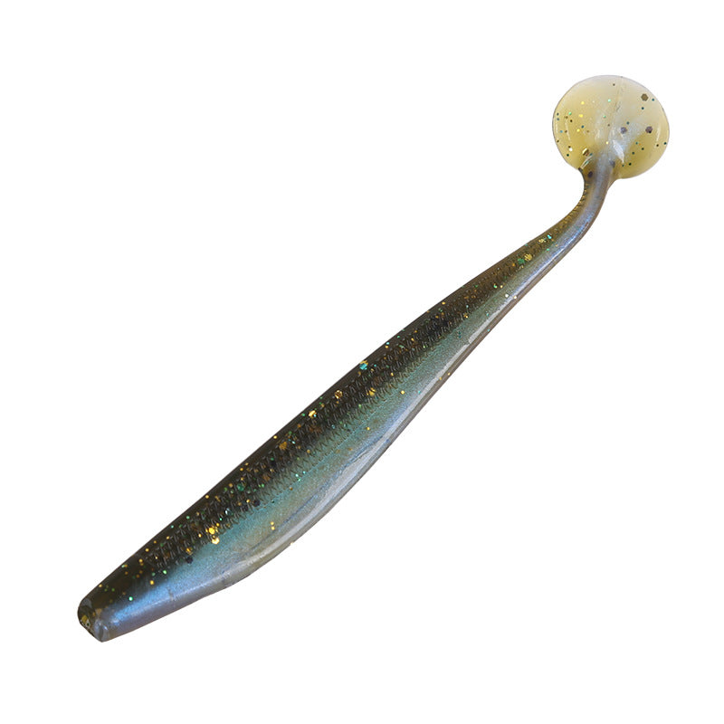 T-tail bicolore Bionic doux Lure avec l'odeur de poisson