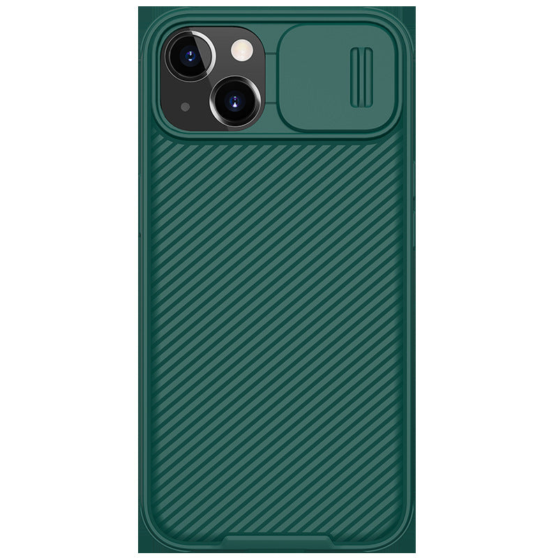 Convient pour miroir noir couverture coulissante Gants anti-drop mobile téléphone Case