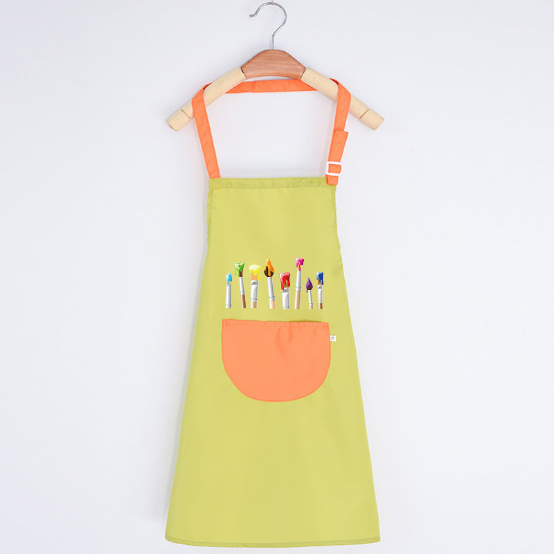 Peinture fille imperméable cuisine enfants Tablier