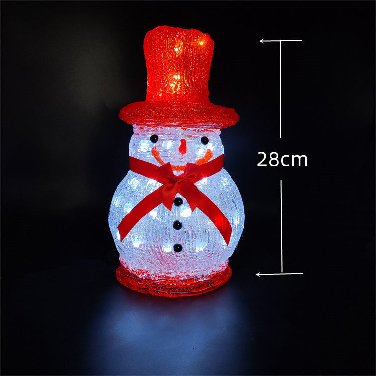 Décoration de fenêtre en acrylique époxy Snowman Diy