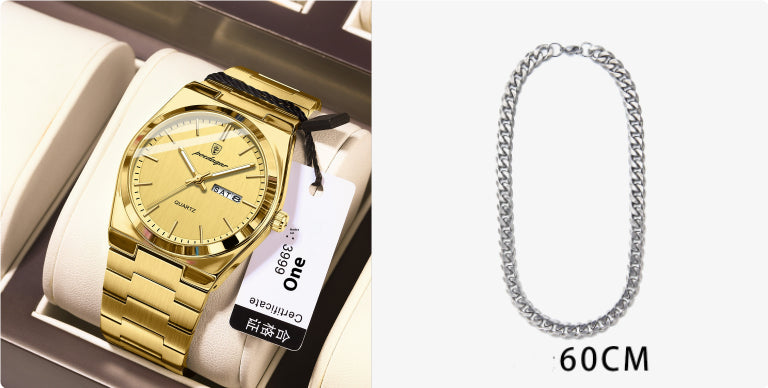 Montre à quartz ultra-mince étanche pour hommes