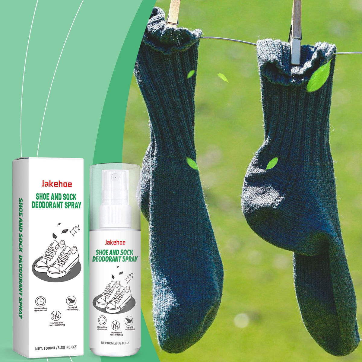 Vaporisateur de désodorisation des chaussures et des chaussettes JAKEHOE