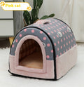 Poignée portative Pet Bed Petit et moyen lit chaud Kennel