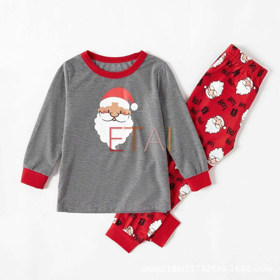 Jeu de pyjama à manches longues imprimé de Noël