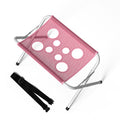 Station de toilettage pour chien pliable avec surface en maille, rose