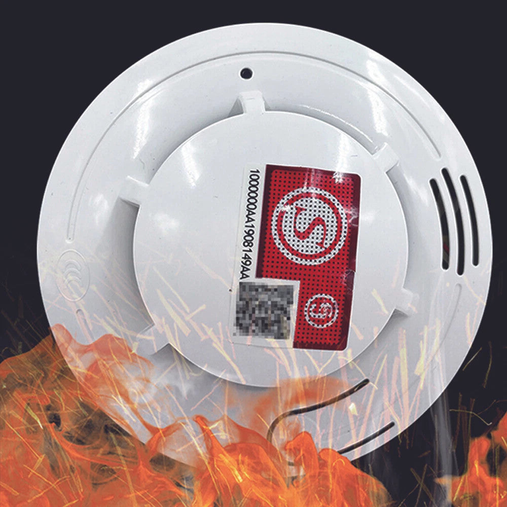 2 X Home détecteur de fumée d'alarme d'incendie capteur de gaz Twin Pack avec piles 10 ans