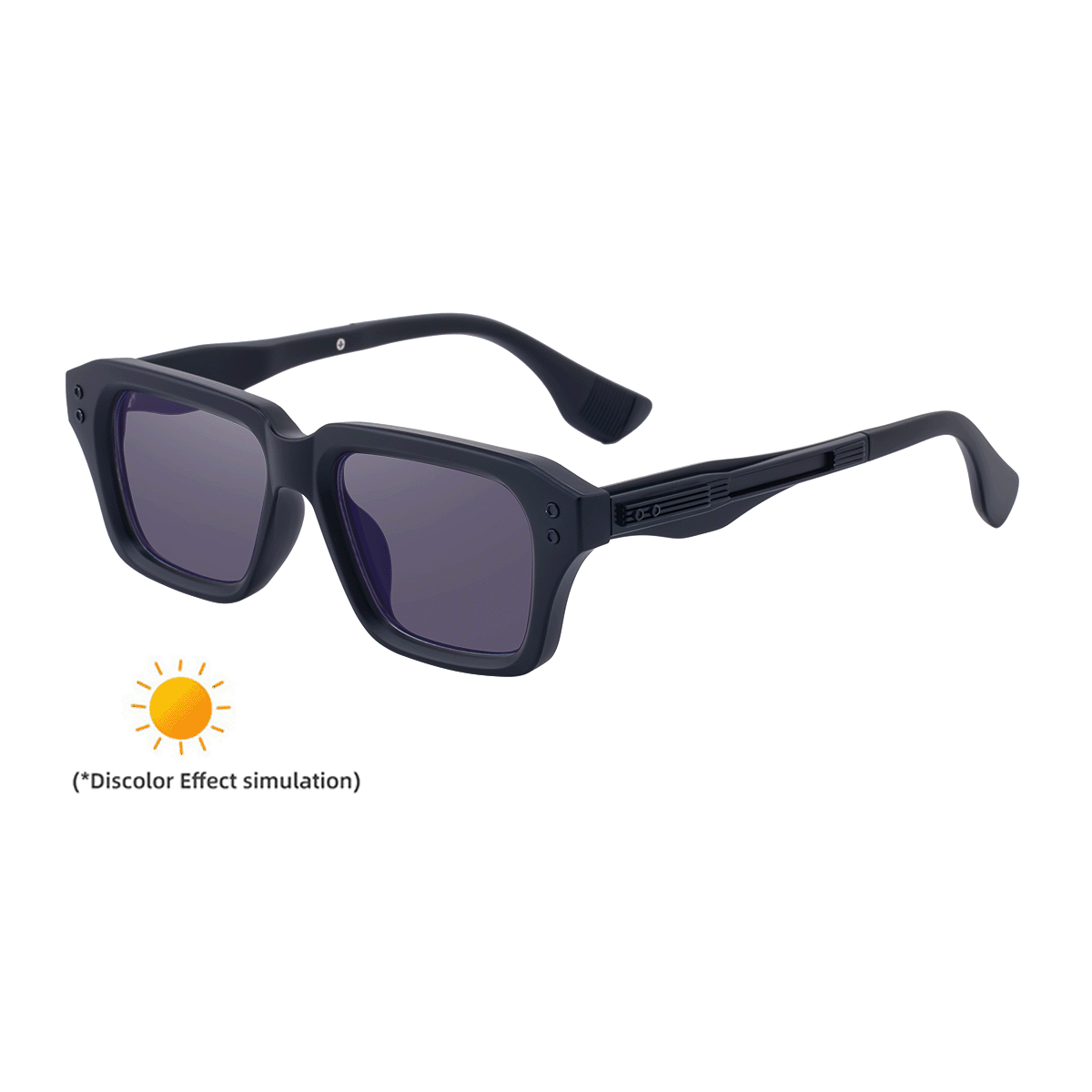 2026 Lunettes de soleil à cadre carré de mode pour hommes