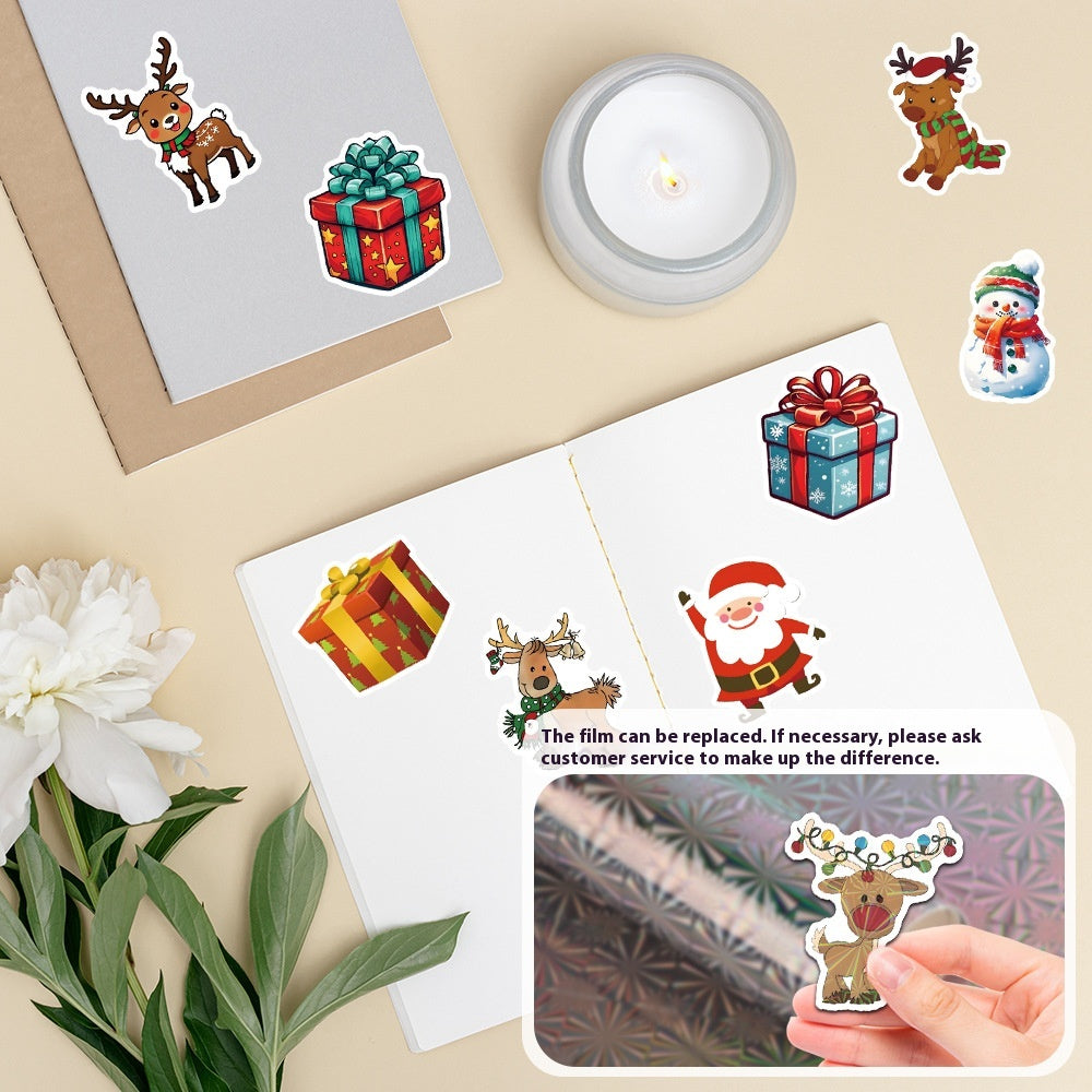 Stickers Stylo Stylo Stylo Scooter Santa Claus Waterproof