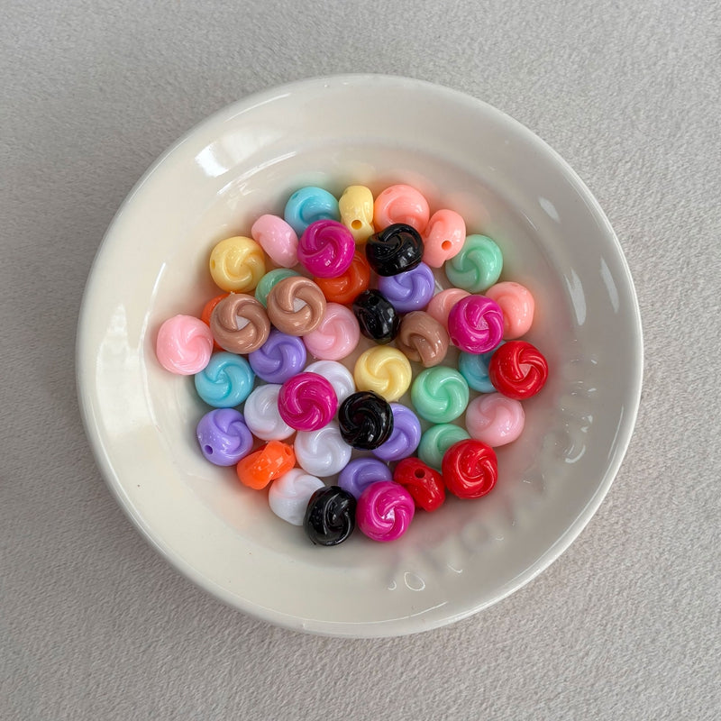 Perles pivotantes en couleur solide PS