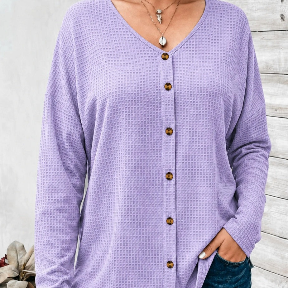 Blouse féminine avec épaules longues