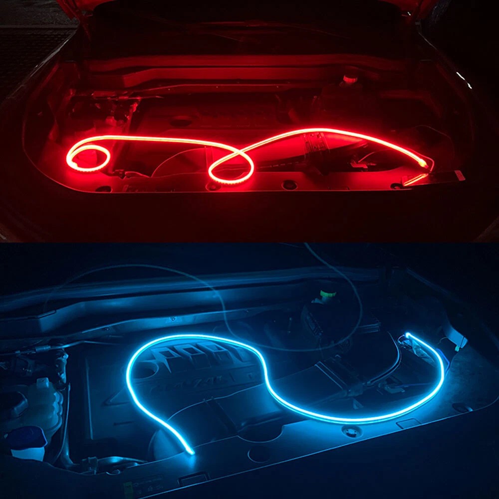 180cm 12V voiture étanche à l'eau Hood avant LED jour de course décoratif flexible bande de lumière Fo