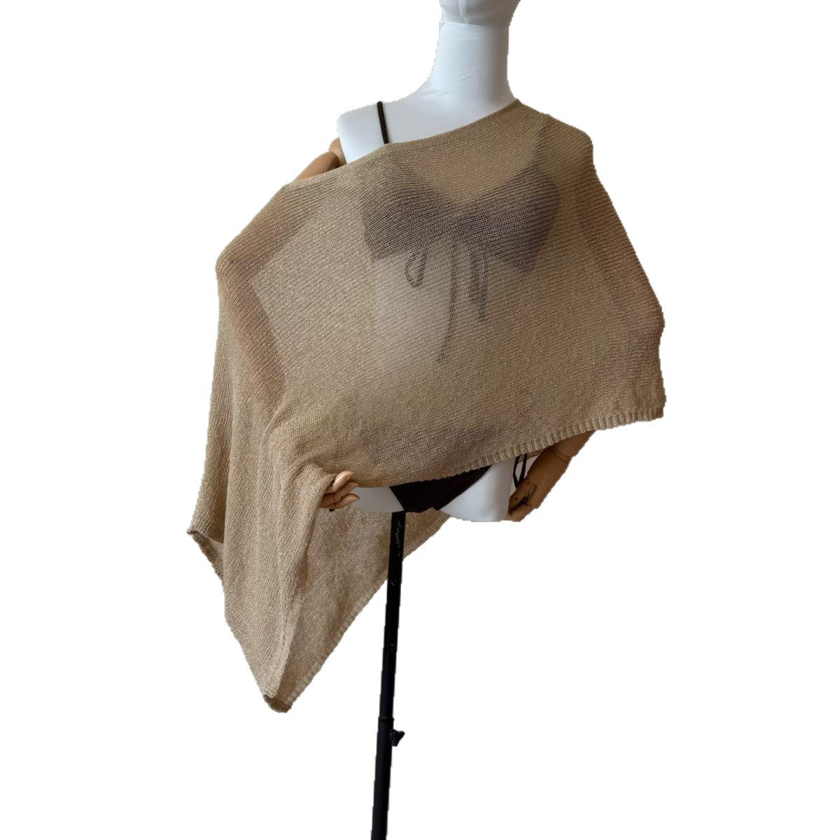 Châle de cloque irrégulier Protection solaire Top Tunique de style lâche