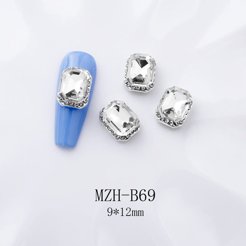 K9 Strass à dos plat ultra brillant en blanc pour décorations d'art à ongles