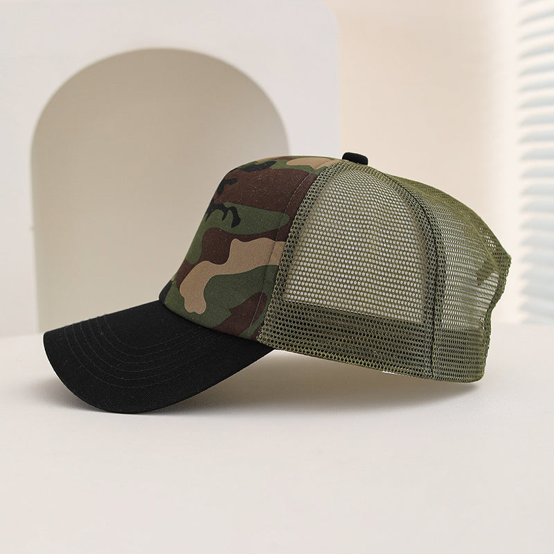 Chapeau de camionneur multicolore pour homme pour la protection contre le soleil