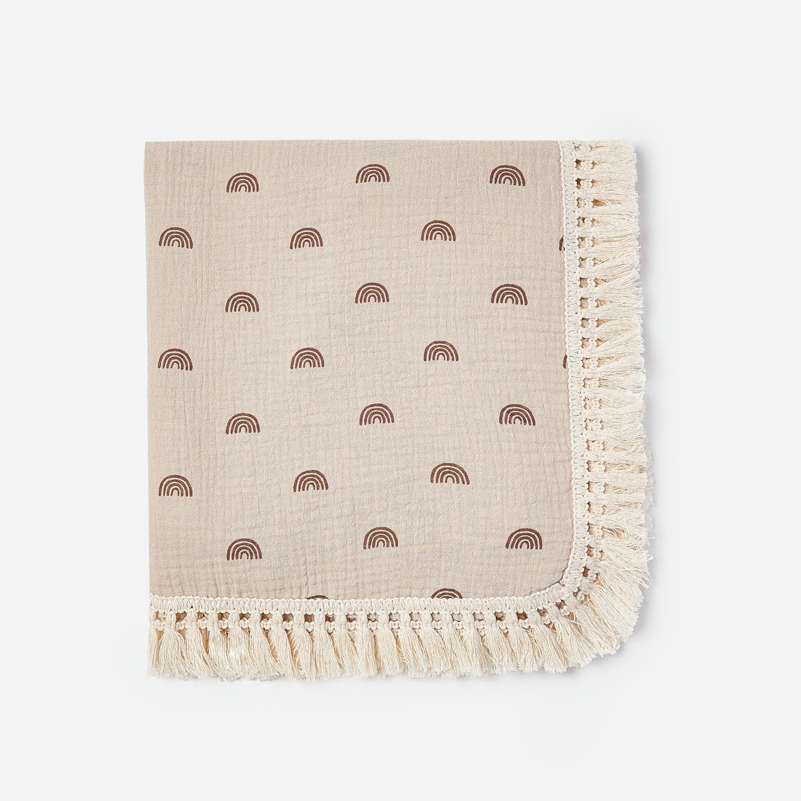 Crêpe de coton imprimé Couverture en tassel