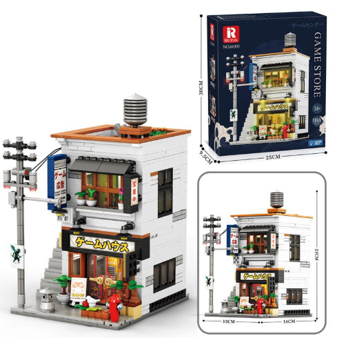 Street Scene Building Block Haute difficulté Arcade Building Model Toy