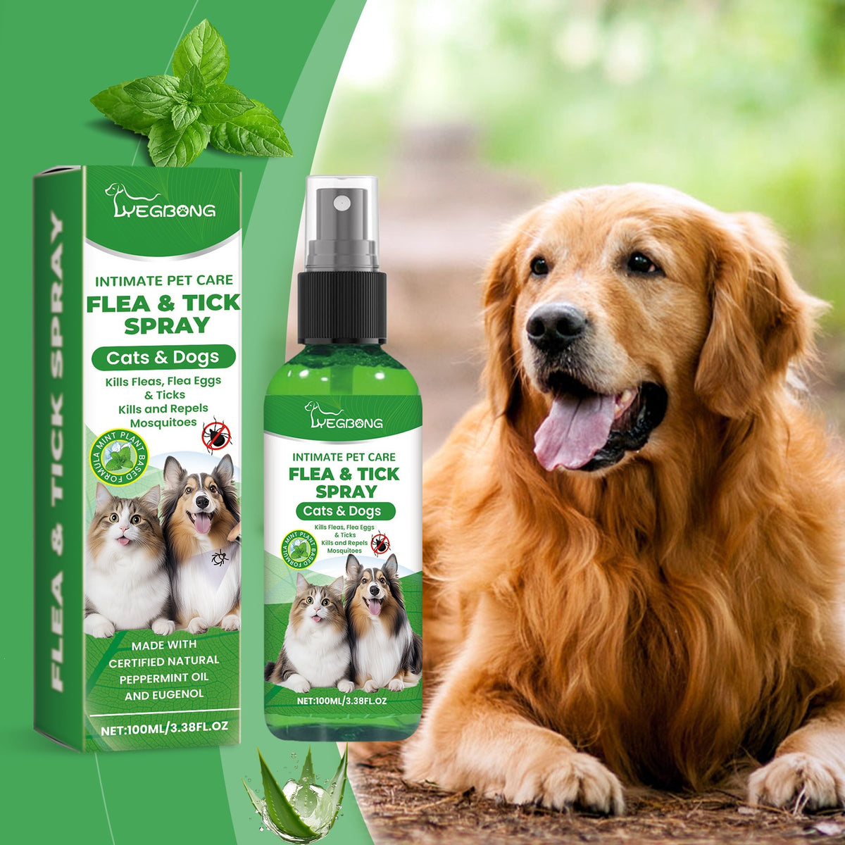 Vaporisateur pour chiens et chats Yegbong Pet