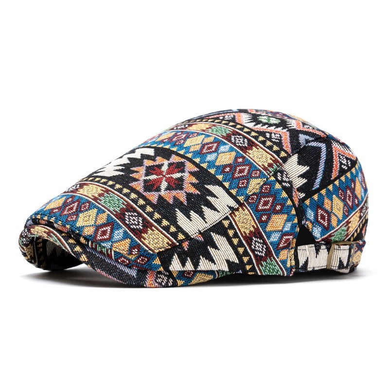 Style ethnique Chapeau Jacquard de loisirs Beret
