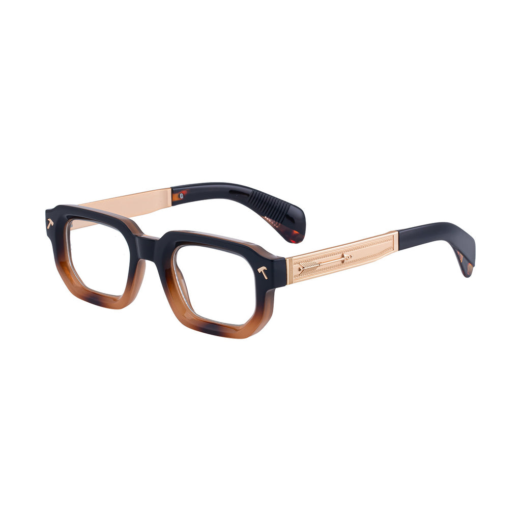 Lunettes de soleil européennes et américaines Fashion Square Frame pour hommes sans ordonnance