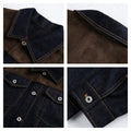 Veste en Denim avec un collier de lapel